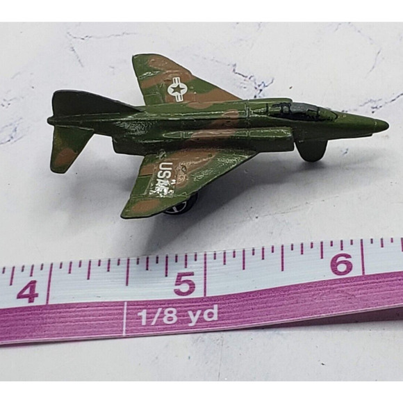 Vintage Tootsie Toy US Air Force Diecast Metal Aircraft Military Fighter Jet - Picture 5 of 7